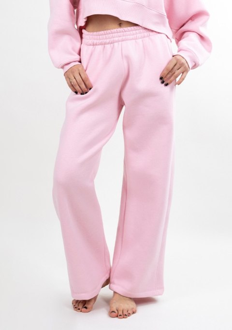 Spodnie DK-K-B17 JASNY RÓŻ BAWEŁNA GRUBA