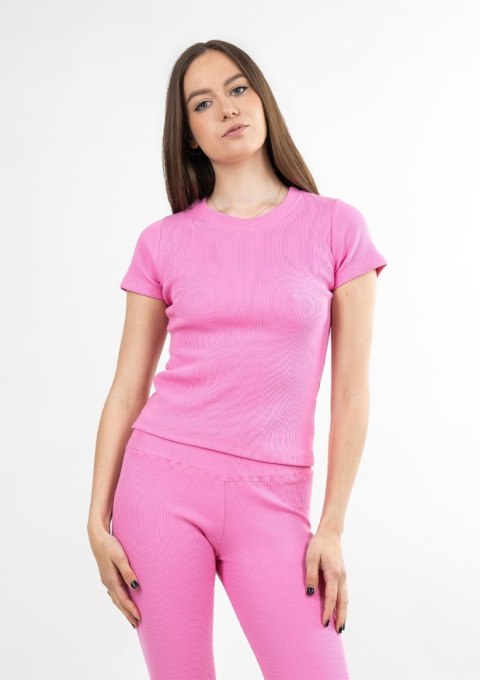 Bluzka Halima RÓŻ BAWEŁNA PRĄŻKI