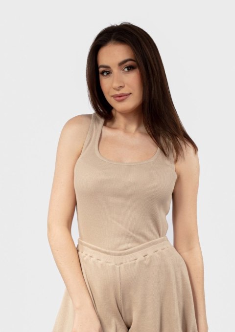 Bokserka DK-K-P1 CAPPUCCINO BAWEŁNA PRĄŻKI