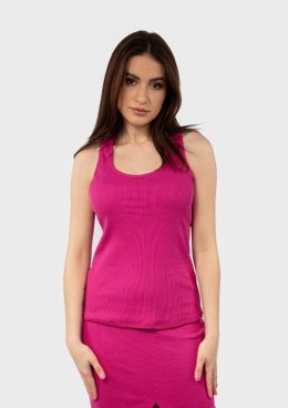 Bokserka DK-K-P2 FUKSJA BAWEŁNA PRĄŻKI