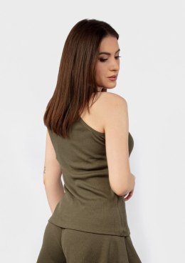 Bokserka DK-K-P3 KHAKI BAWEŁNA PRĄŻKI