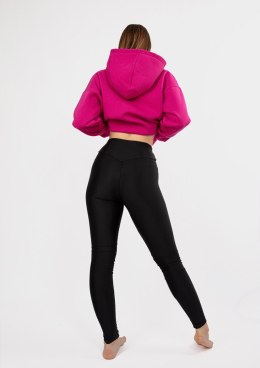 DK-K-B10 FUKSJA BAWEŁNA GRUBA I CZARNY POLIAMID