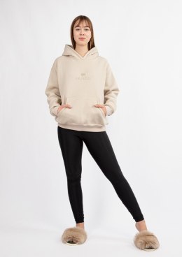 DK-K-B10-H1 BEŻ BAWEŁNA GRUBA I CZARNY POLIAMID