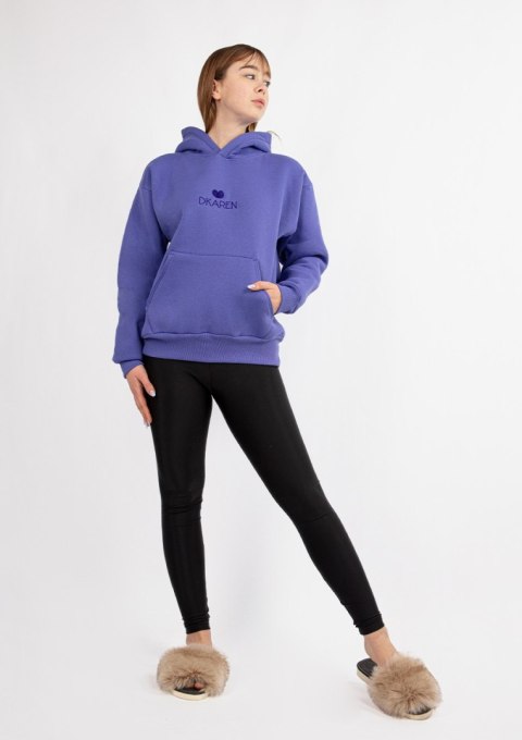 DK-K-B10-H1 FIOLET BAWEŁNA GRUBA I CZARNY POLIAMID