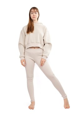 DK-K-B11 BEŻ BAWEŁNA GRUBA I PRĄŻKI