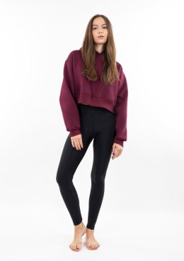 DK-K-B12 BORDO BAWEŁNA GRUBA I CZARNY POLIAMID