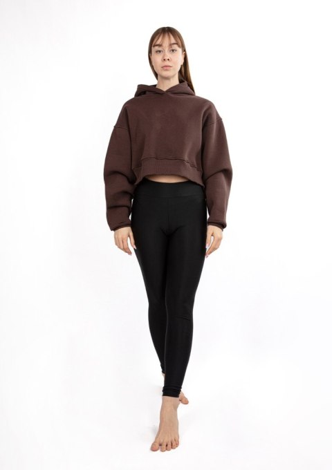 DK-K-B12 CZEKOLADA BAWEŁNA GRUBA I CZARNY POLIAMID