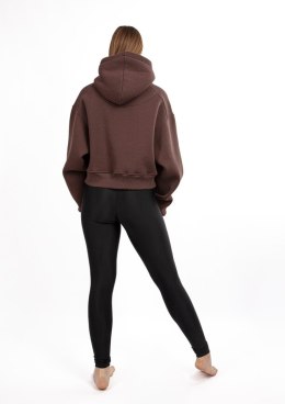 DK-K-B12 CZEKOLADA BAWEŁNA GRUBA I CZARNY POLIAMID