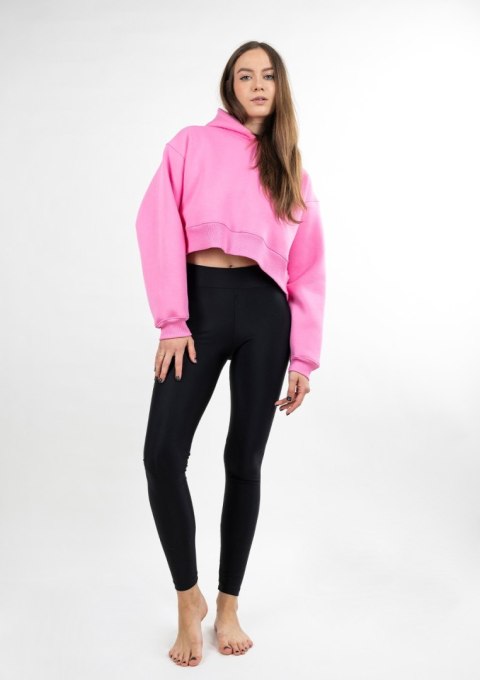 DK-K-B12 RÓŻ BAWEŁNA GRUBA I CZARNY POLIAMID