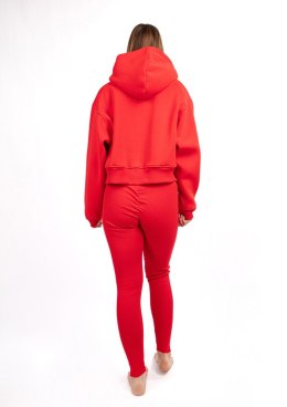 DK-K-B13 CZERWONY BAWEŁNA GRUBA I PRĄŻKI