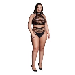 Carpo XLVI - Two Piece with Turtleneck,Crop Top and Pantie - Plus Size