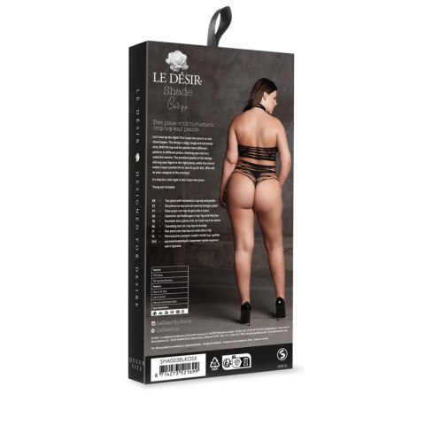 Carpo XLVI - Two Piece with Turtleneck,Crop Top and Pantie - Plus Size