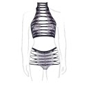 Carpo XLVI - Two Piece with Turtleneck,Crop Top and Pantie - Plus Size