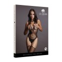 Contrast Suspender Bodystocking - One Size