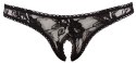 Crotchless String black