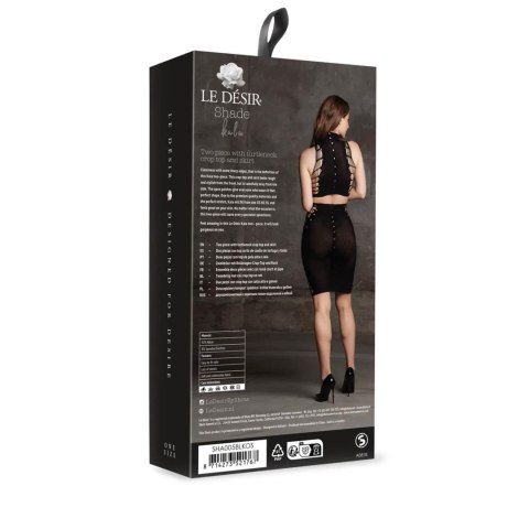 Kala XXXVII - Two Piece with Turtleneck,Crop Top and Skirt - One Size