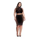 Kala XXXVII - Two Piece with Turtleneck,Crop Top and Skirt - Plus Size