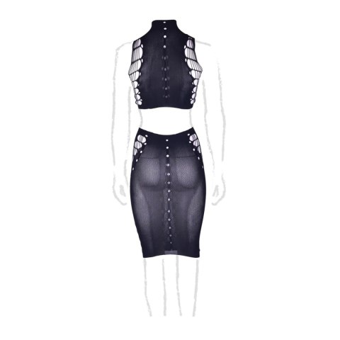 Kala XXXVII - Two Piece with Turtleneck,Crop Top and Skirt - Plus Size