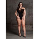 Leda XIII - Body with Crossed Neckline and Off Shoulder Straps - Plus Size