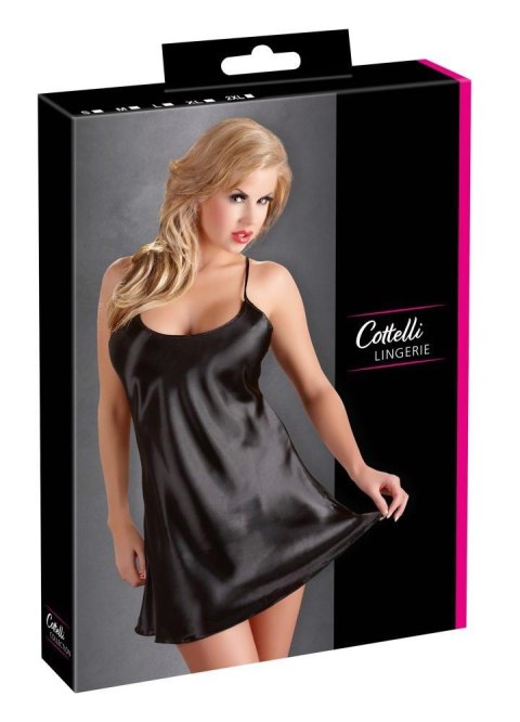 Satin Chemise Black