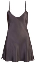 Satin Chemise Black