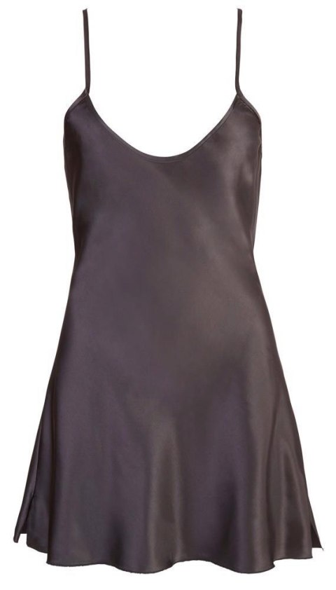 Satin Chemise Black