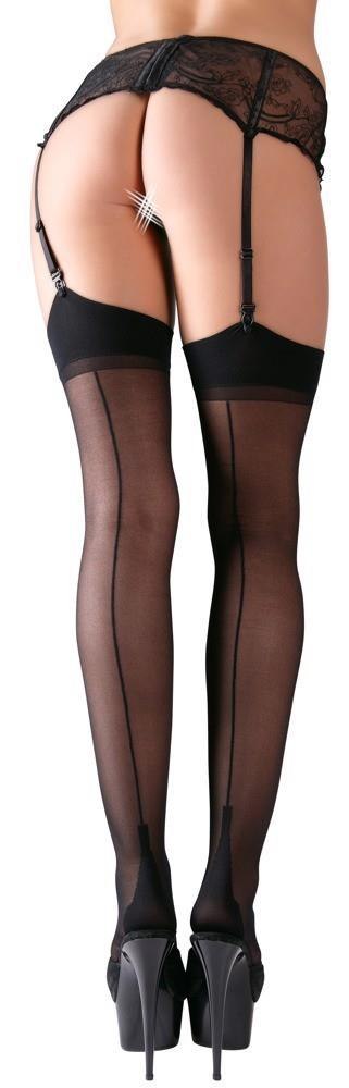Stockings with seam black