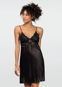 HALKA JANE SATYNA CZARNY