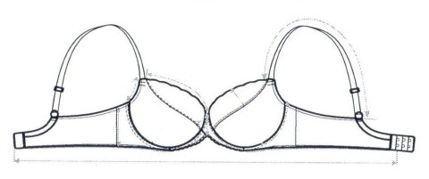 Biustonosz VENA VB-400 ecru półusztywniany