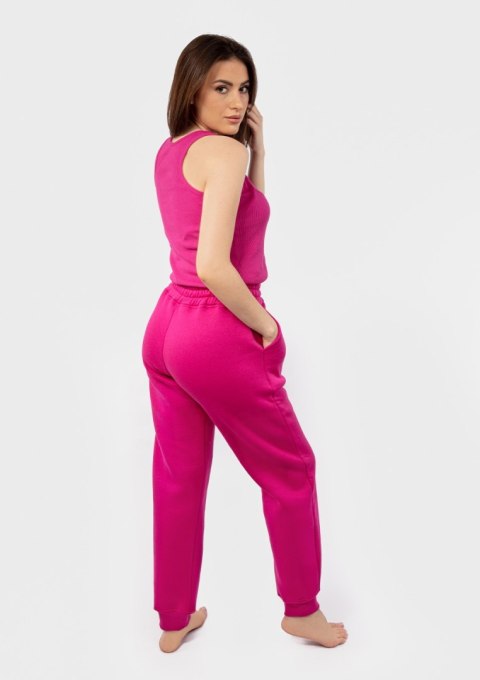 DK-K-P3 FUKSJA BAWEŁNA GRUBA I PRĄŻKI