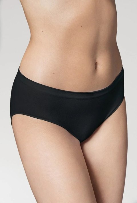 FIGI GATTA SEAMLESS COTTON CLASSIC PANTIES BLACK