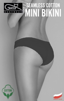 FIGI GATTA SEAMLESS COTTON MINI BIKINI BLACK