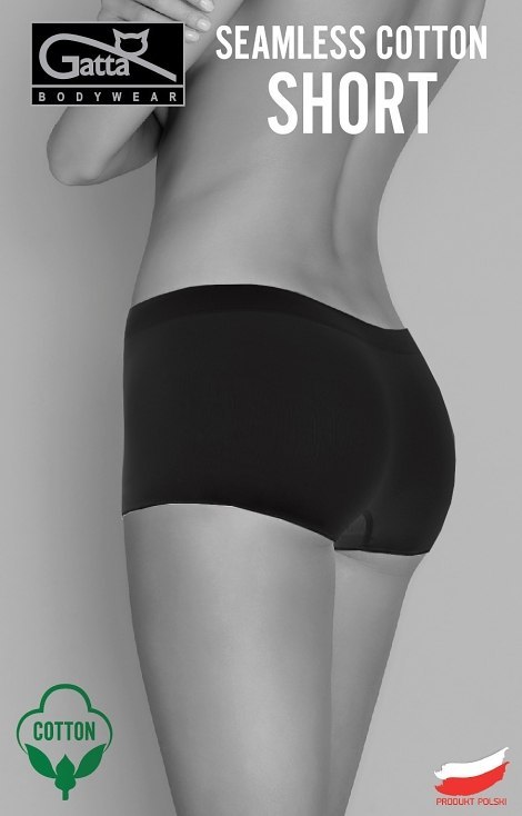 FIGI GATTA SEAMLESS COTTON SHORT BLACK