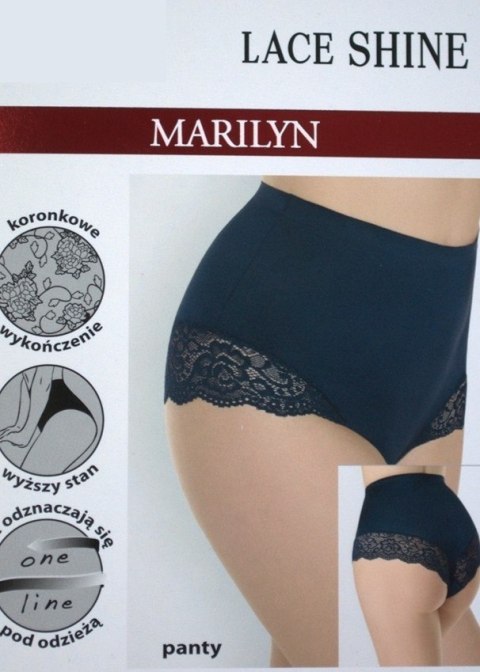 FIGI MARILYN LACE SHINE PANTY BLACK