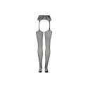 Fishnet and Lace Garterbelt Stockings - Plus Size