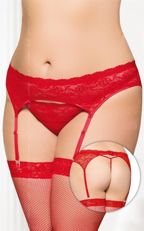 Garterbelt 3305 - Plus Size - red