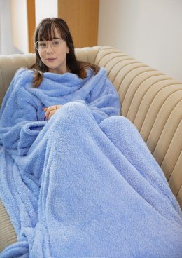 Koc z rękawami PUCH CIEMNY NIEBIESKI