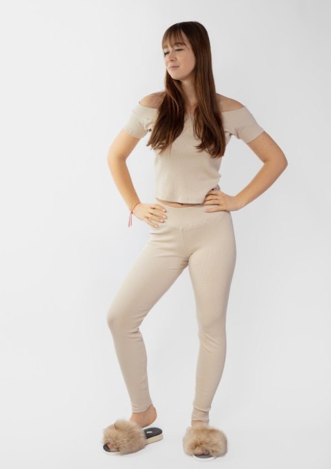 Komplet Bayo BEŻ BAWEŁNA PRĄŻKI