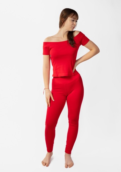 Komplet Bayo CZERWONY BAWEŁNA PRĄŻKI