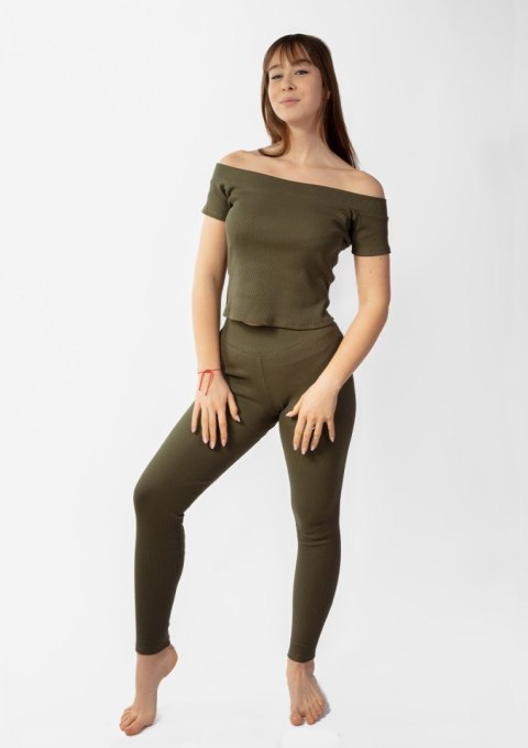 Komplet Bayo KHAKI BAWEŁNA PRĄŻKI