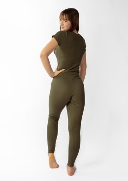 Komplet Halima KHAKI BAWEŁNA PRĄŻKI