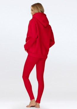 Komplet Oseye CZERWONY BAWEŁNA GRUBA I PRĄŻKI