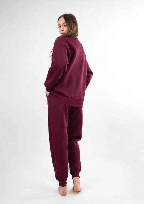 Komplet Rehema BORDO BAWEŁNA GRUBA