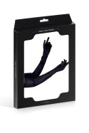 LONG BLACK SATIN GLOVES
