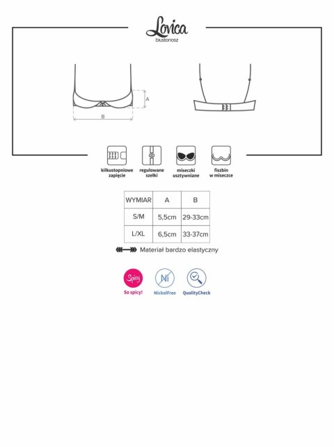 Lovica półbiustonosz