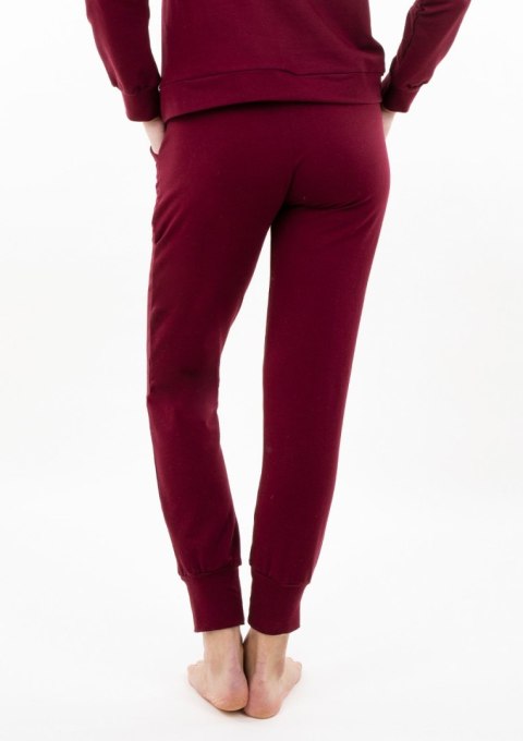 SPODNIE SEATTLE H1 BORDO BAWEŁNA