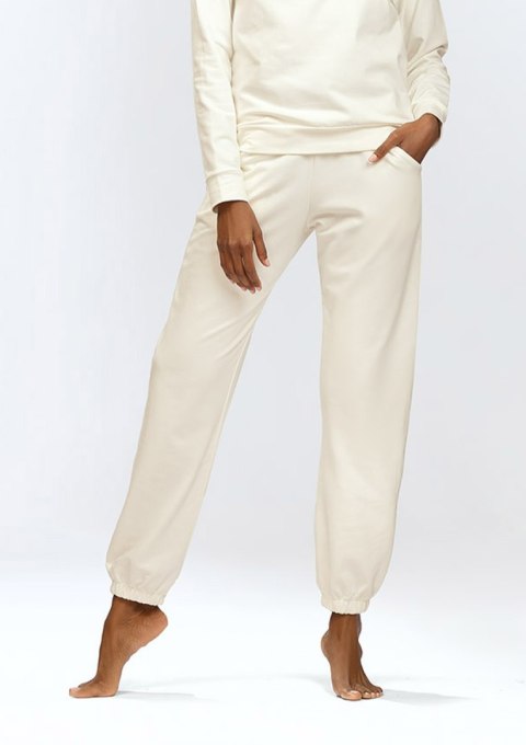 SPODNIE WENEZJA ECRU BAWEŁNA