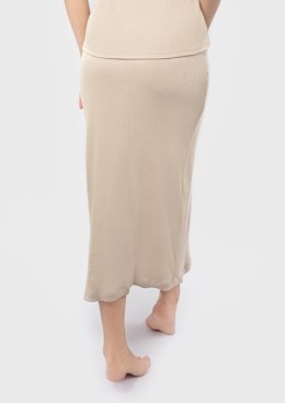Spódnica DK-K-P2 BEŻ BAWEŁNA PRĄŻKI