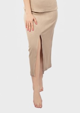 Spódnica DK-K-P2 CAPPUCCINO BAWEŁNA PRĄŻKI