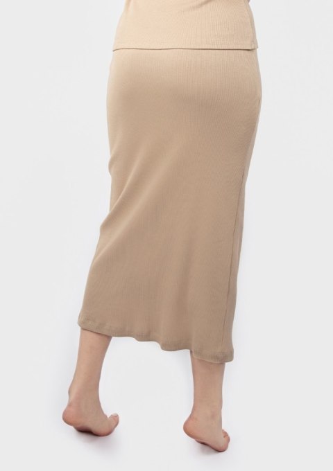 Spódnica DK-K-P2 CAPPUCCINO BAWEŁNA PRĄŻKI